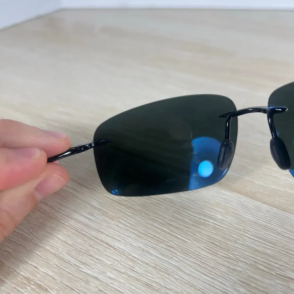 Maui Jim Breakwall MJ-422-02 MJ Sport Sunglasses Black READ DESC 63-13-127